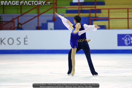2013-02-28 Milano - World Junior Figure Skating Championships 1037 Meiyi Li-Bo Jiang CHN